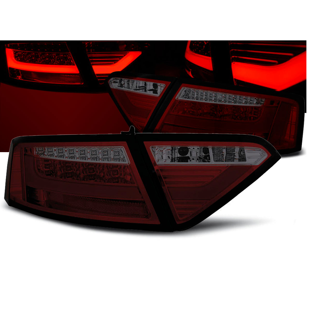 LED BAR Rücklichter Rot Rauch passend für Audi A5 07-06.11