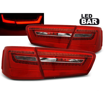 LED Rücklichter Rot Weiß passend für Audi A6 C7 11-10.14