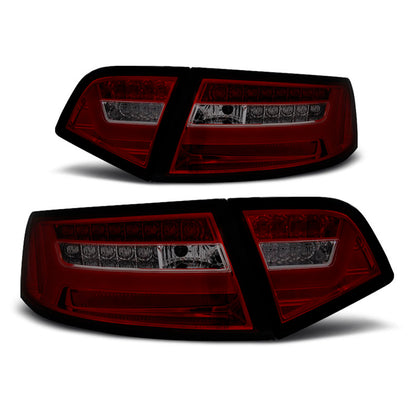 LED BAR Rücklichter Rot Rauch SEQ passend für Audi A6 08-11 Limousine