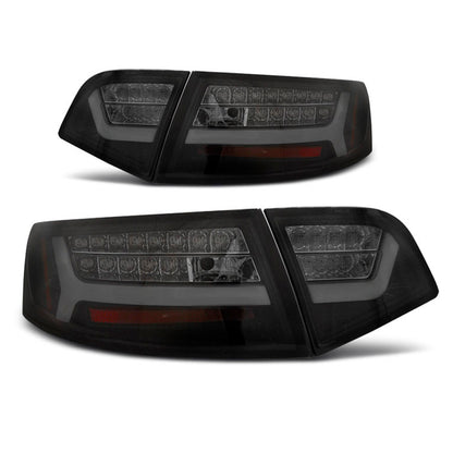 LED BAR Rücklichter Schwarz Rauch SEQ passend für Audi A6 08-11 Limousine
