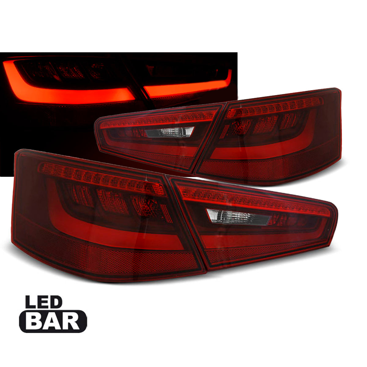 LED Rücklichter Rot Weiß passend für Audi A3 8V 3D 12-16