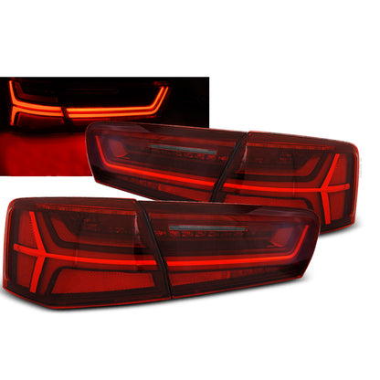 LED BAR Rücklichter Rot Weiß SEQ passend für Audi A6 C7 11-14 Limousine