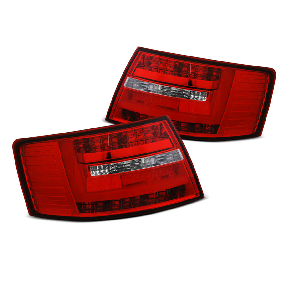 LED BAR Rücklichter Rot Weiß passend für Audi A6 C6 Limousine 04.04-08 6-PIN