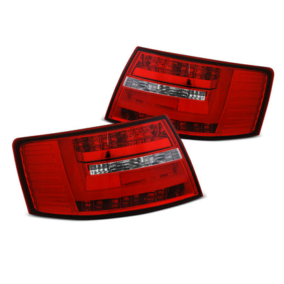 LED BAR Rücklichter Rot Weiß passend für Audi A6 C6 Limousine 04.04-08 6-PIN