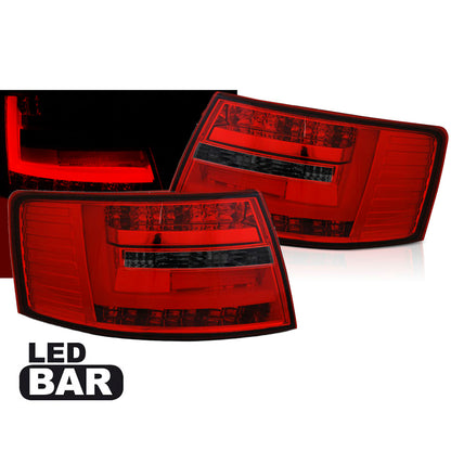 LED BAR Rücklichter Rot Rauch passend für Audi A6 C6 Limousine 04.04-08 6-PIN