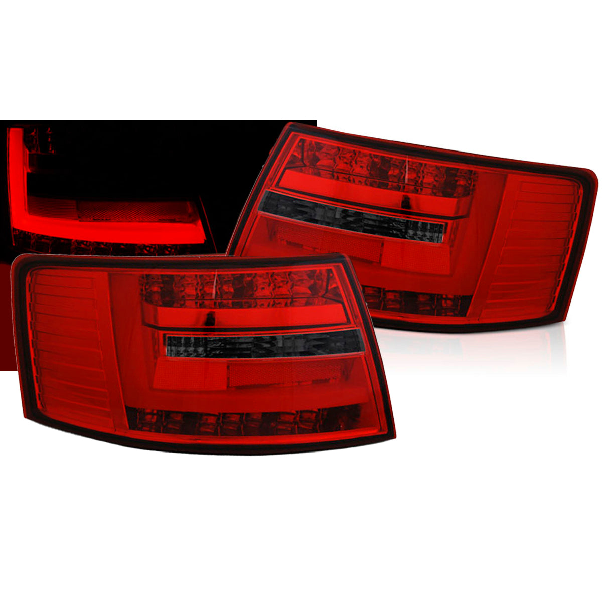 LED BAR Rücklichter Rot Rauch passend für Audi A6 C6 Limousine 04.04-08 6-PIN