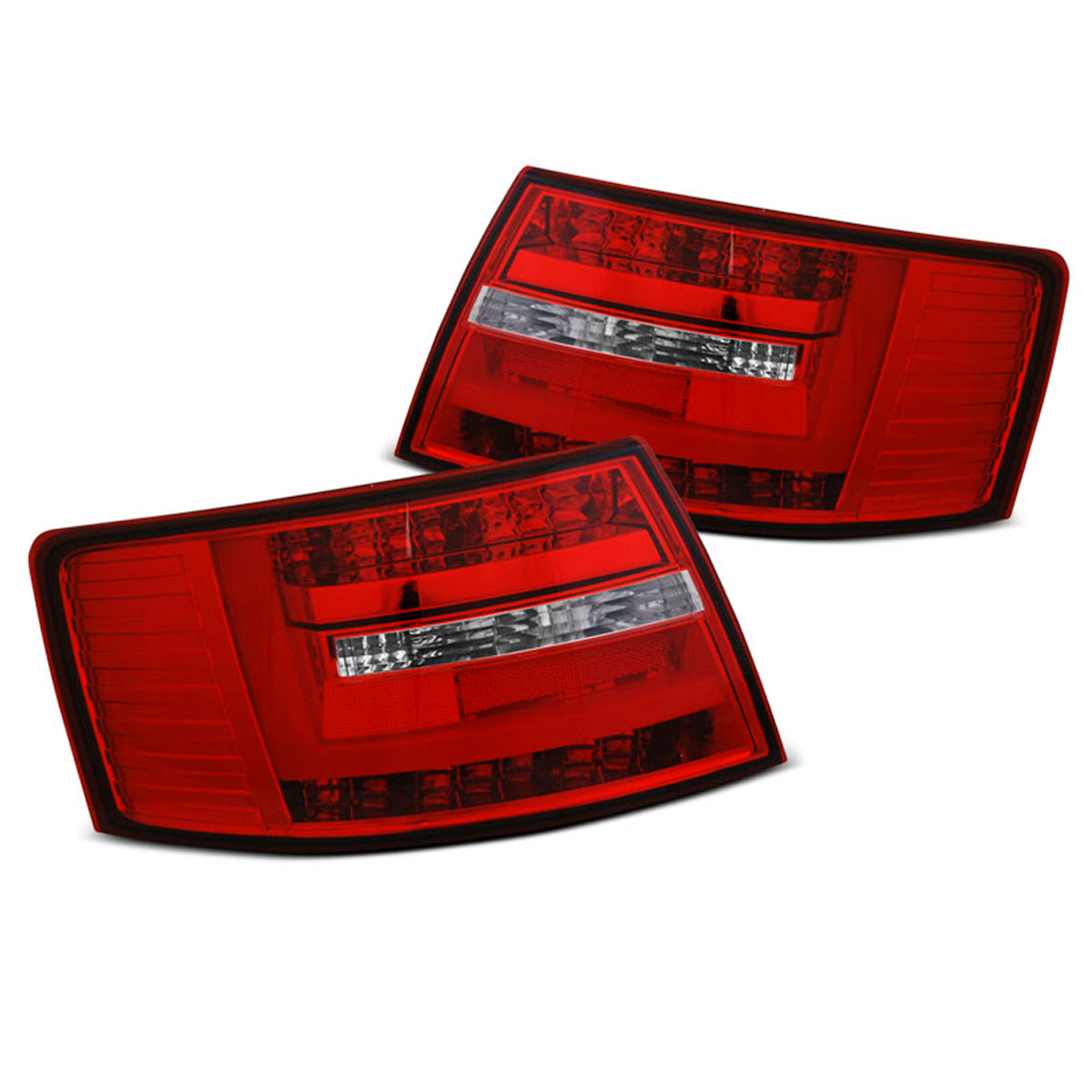 LED BAR Rücklichter Rot Weiß passend für Audi A6 C6 Limousine 04.04-08 7-PIN