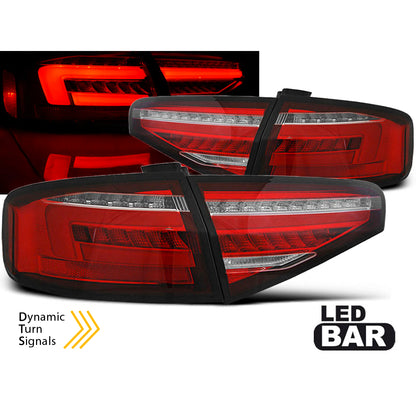 LED BAR Rücklichter Rot Weiß SEQ passend für Audi A4 B8 12-15 Limousine OEM LED