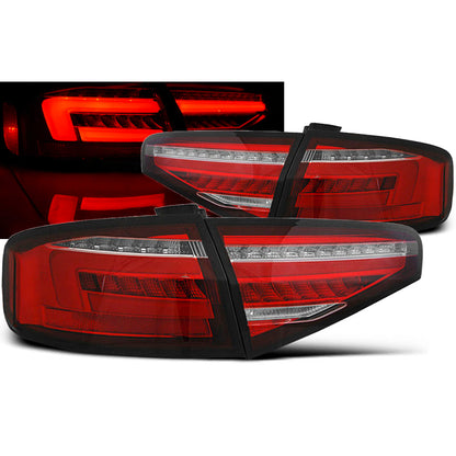LED BAR Rücklichter Rot Weiß SEQ passend für Audi A4 B8 12-15 Limousine OEM LED