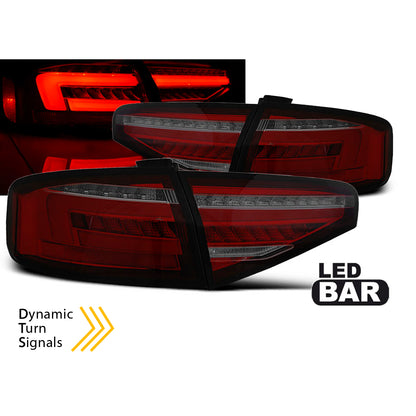 LED BAR Rücklichter Rot Rauch SEQ passend für Audi A4 B8 12-15 Limousine OEM LED