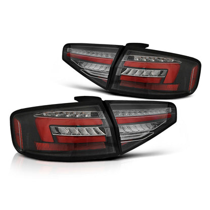 LED BAR Rücklichter Schwarz SEQ passend für Audi A4 B8 12-15 Limousine OEM LED