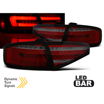 LED BAR Rücklichter Rot Rauch SEQ passend für Audi A4 B8 12-15 Limousine OEM Glühbirne