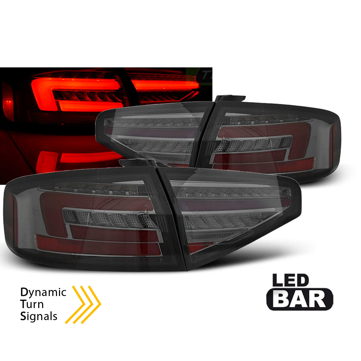 LED BAR Rücklichter Rauch SEQ passend für Audi A4 B8 12-15 Limousine OEM Glühbirne