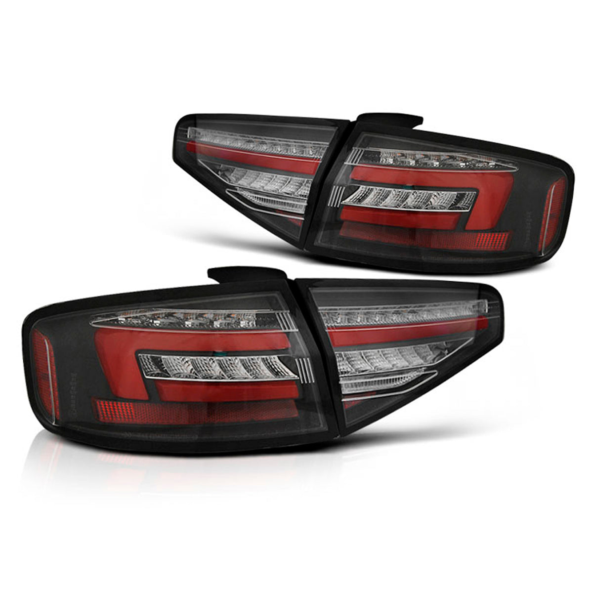 LED BAR Rücklichter Schwarz SEQ passend für Audi A4 B8 12-15 Limousine OEM Glühbirne