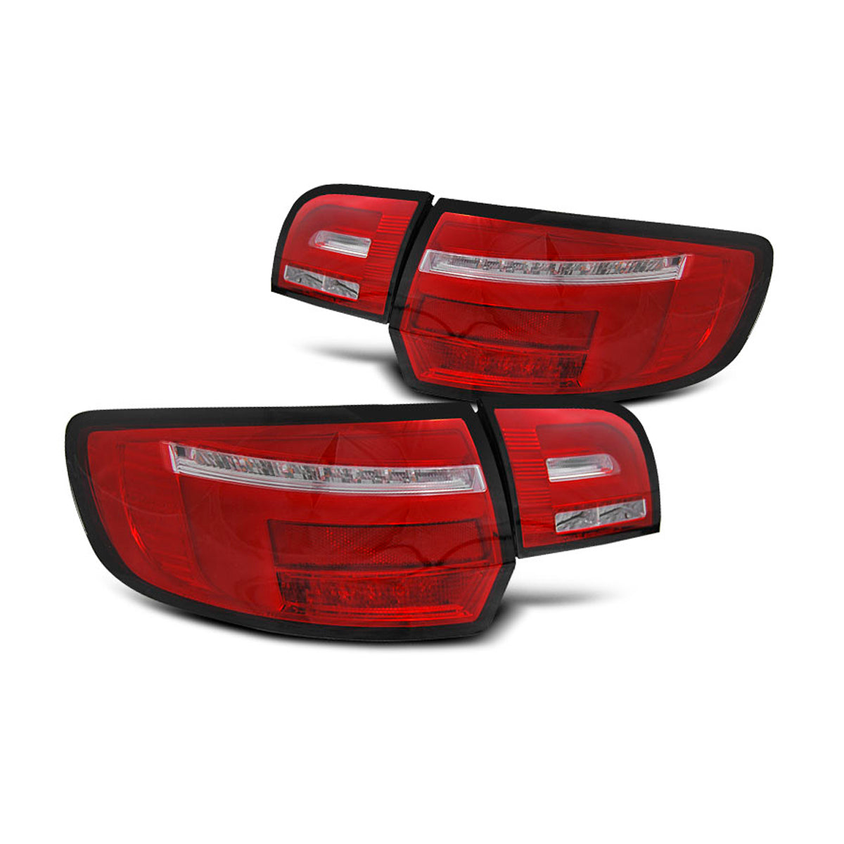 LED BAR Rücklichter Rot Weiß SEQ passend für Audi A3 8P 5D 03-08