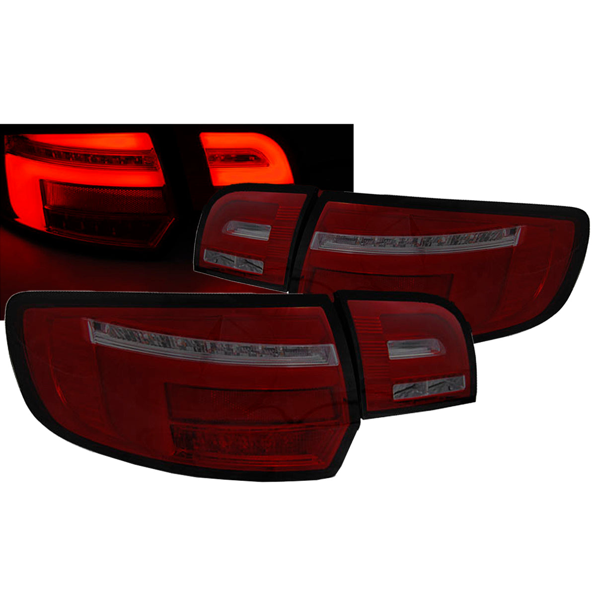 LED BAR Rücklichter Rot Rauch SEQ passend für Audi A3 8P 5D 03-08