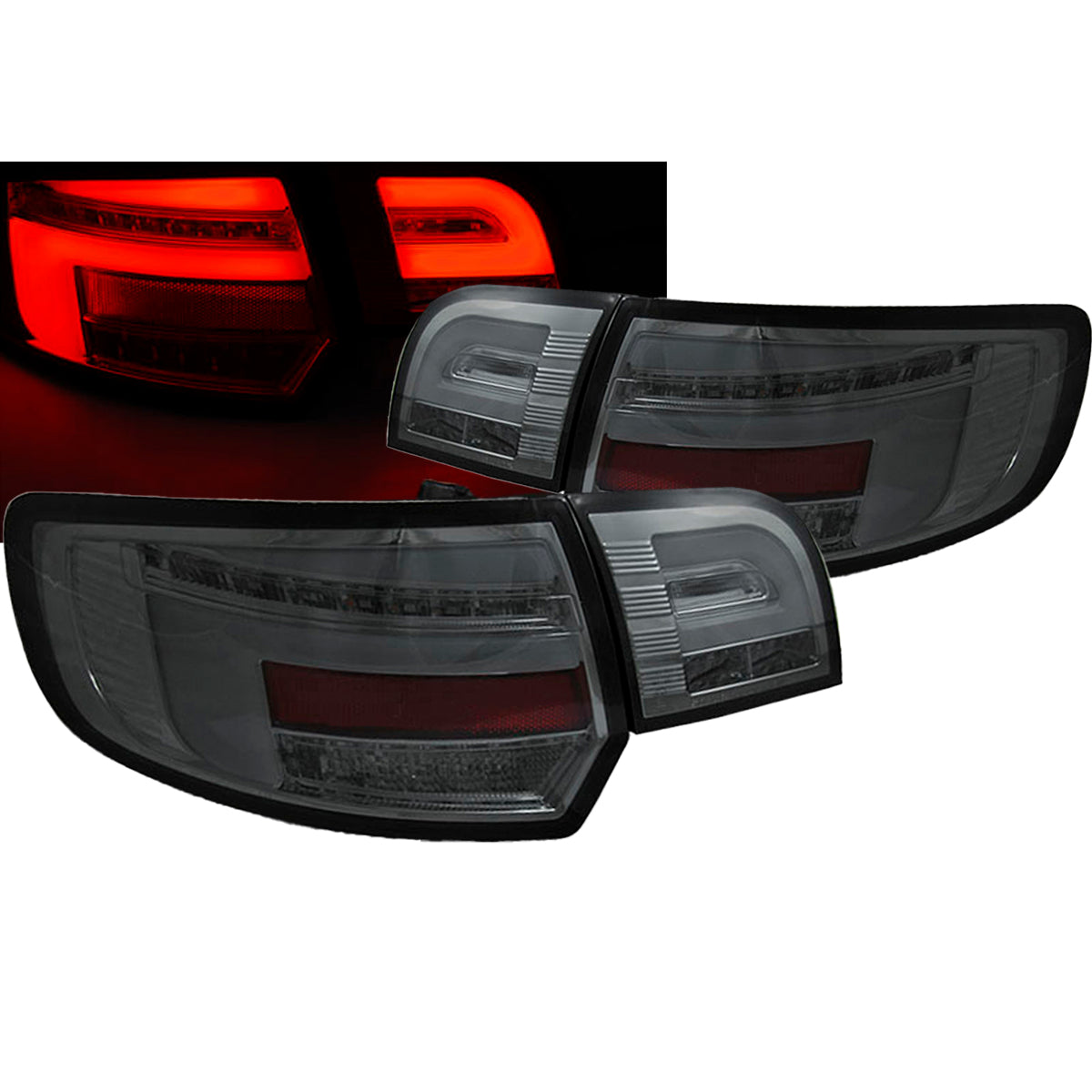 LED BAR Rücklichter Rauch SEQ passend für Audi A3 8P 5D 03-08