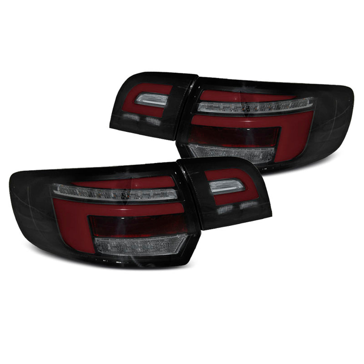 LED BAR Rot Rücklichter Schwarz SEQ passend für Audi A3 8P 5D 03-08