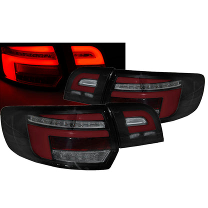 LED BAR Rot Rücklichter Schwarz SEQ passend für Audi A3 8P 5D 03-08