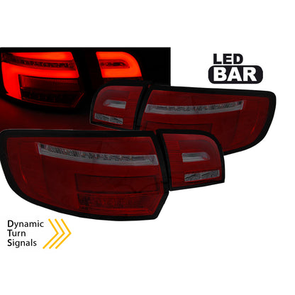 LED BAR Rücklichter Rot Rauch SEQ passend für Audi A3 8P 5D 08-12