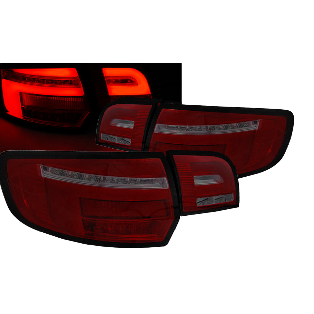 LED BAR Rücklichter Rot Rauch SEQ passend für Audi A3 8P 5D 08-12