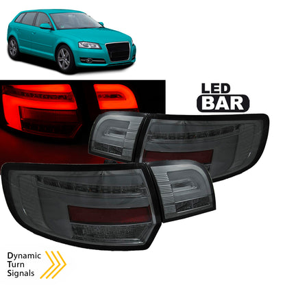 LED BAR Rücklichter Rauch SEQ passend für Audi A3 8P 5D 08-12