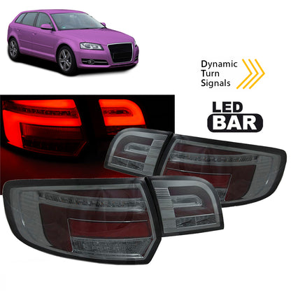 LED BAR Rot Rücklichter Rauch SEQ passend für Audi A3 8P 5D 08-12
