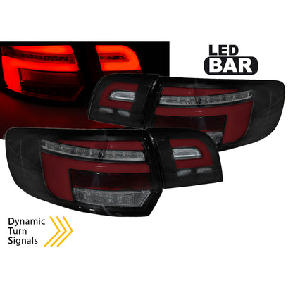 LED BAR Rot Rücklichter Schwarz SEQ passend für Audi A3 8P 5D 08-12