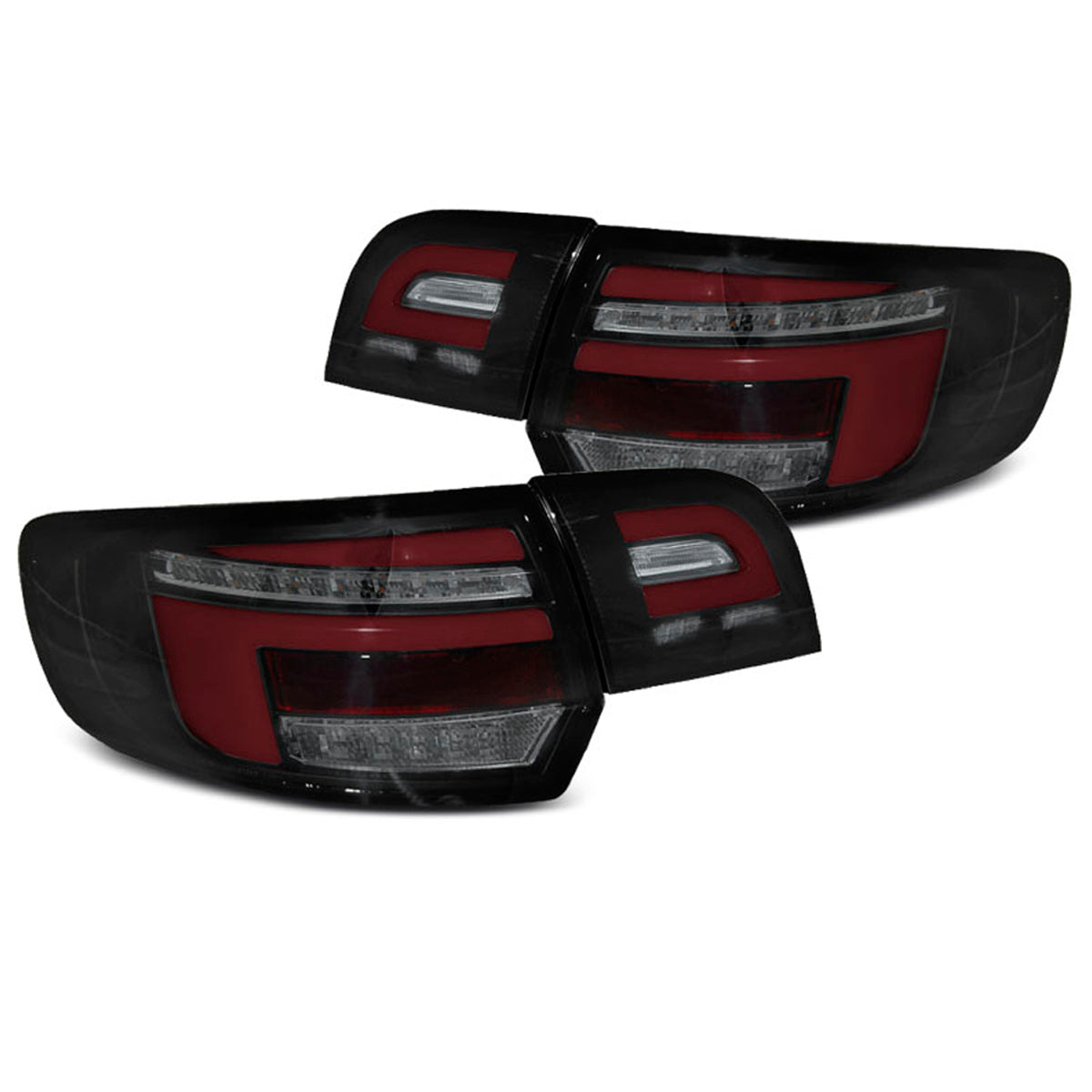 LED BAR Rot Rücklichter Schwarz SEQ passend für Audi A3 8P 5D 08-12