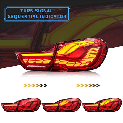 Dynamische LED Rücklichter Rot passend für BMW 4er F32 F33 F36 M4 2013-2021