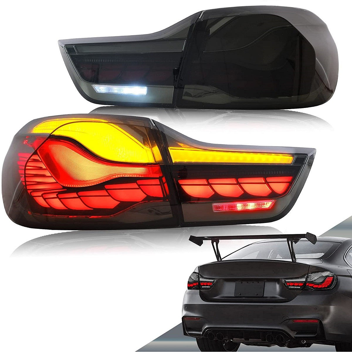 Dynamische LED Rücklichter Smoke passend für BMW 4er F32 F33 F36 2013-2021
