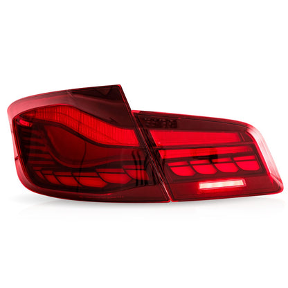 Dynamische LED Rote Rücklichter passend für BMW 5er F10 Limousine 2010-2017