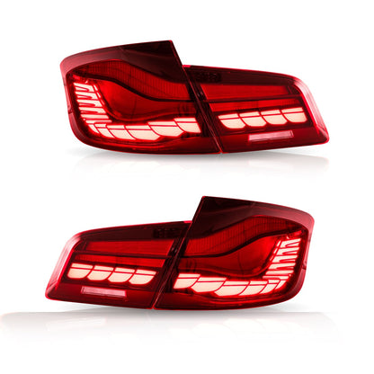 Dynamische LED Rote Rücklichter passend für BMW 5er F10 Limousine 2010-2017