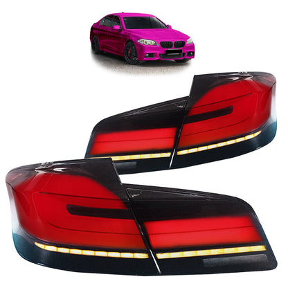 Dynamische LED Rücklichter Dunkelrot passend für BMW 5er F10 Limousine 2010-2017
