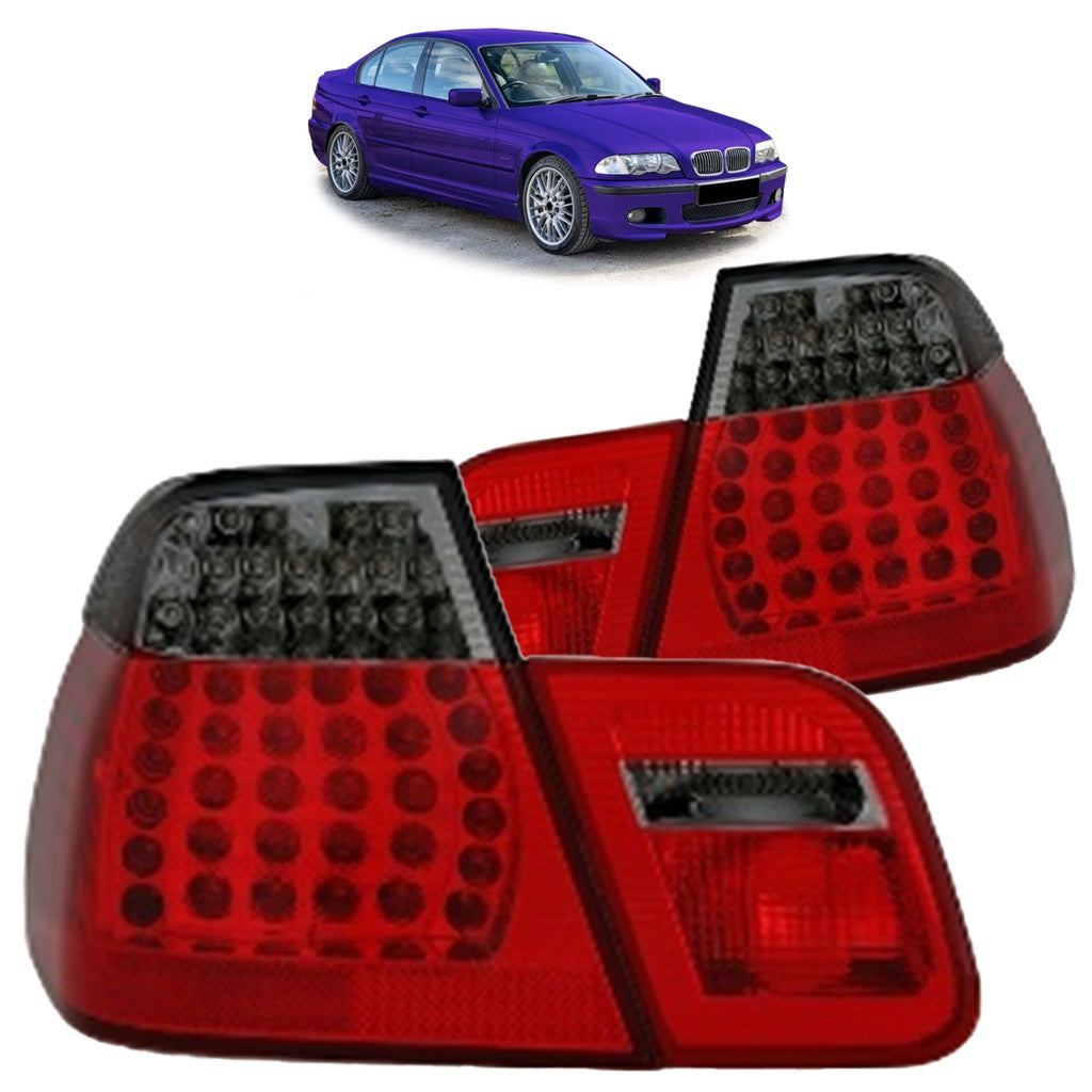 Heckleuchten LED Rot Smoke passend für BMW 3er (E46) Limousine Vor-Facelift 1998-2001