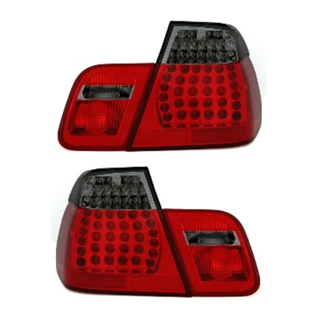Heckleuchten LED Rot Smoke passend für BMW 3er (E46) Limousine Vor-Facelift 1998-2001