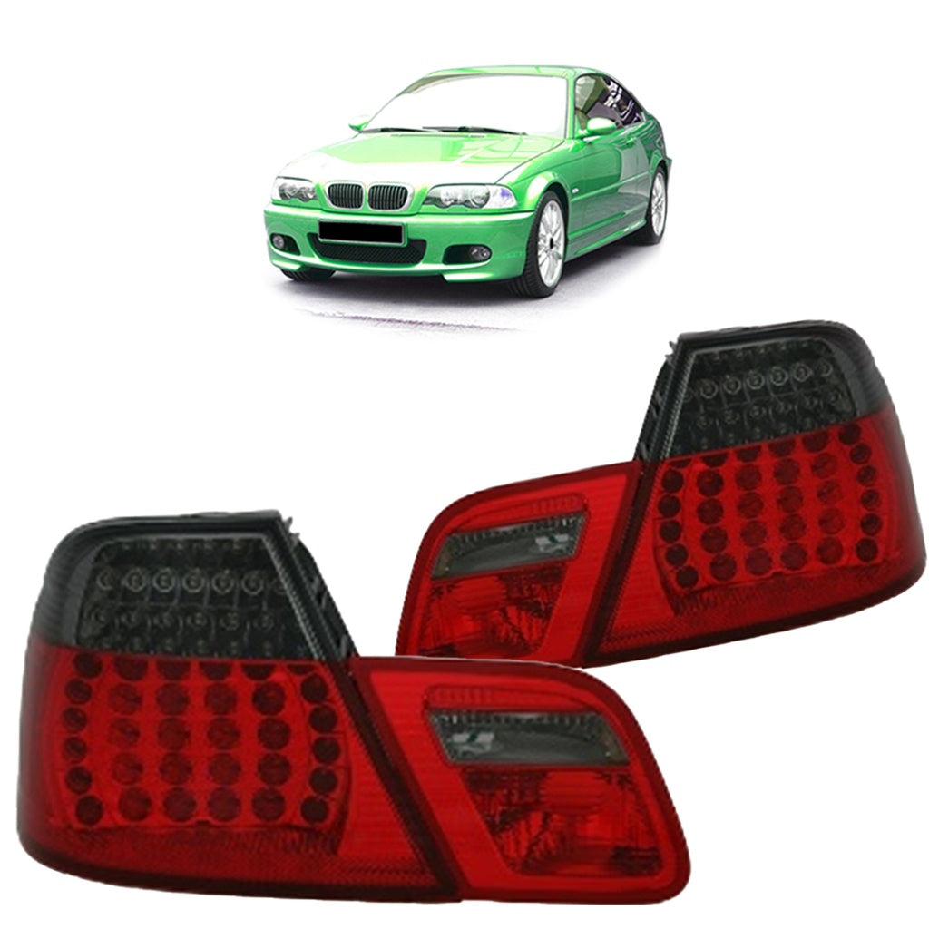 Heckleuchten LED Rot Smoke passend für BMW 3er (E46) Coupe Vor-Facelift 1999-2003