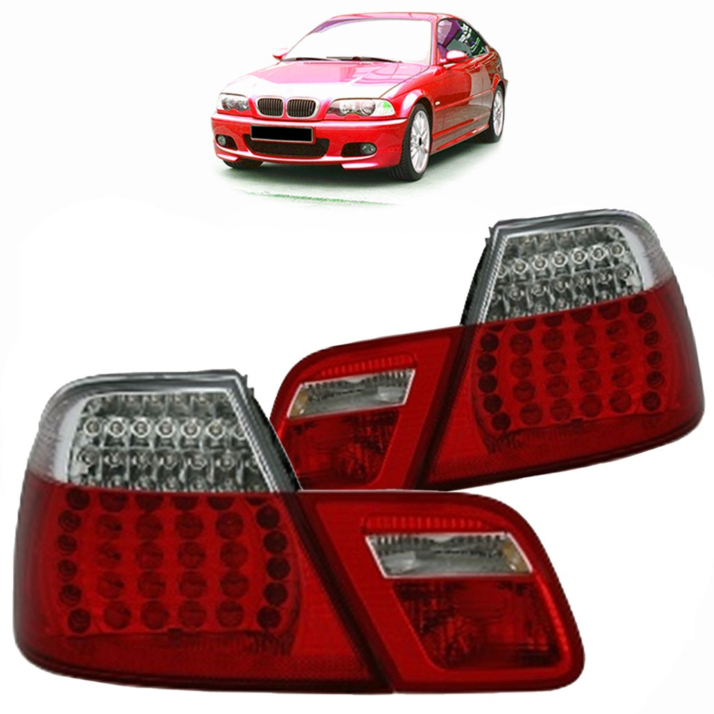 Heckleuchten LED Rot Klar passend für BMW 3er (E46) Coupe Vor-Facelift 1999-2003