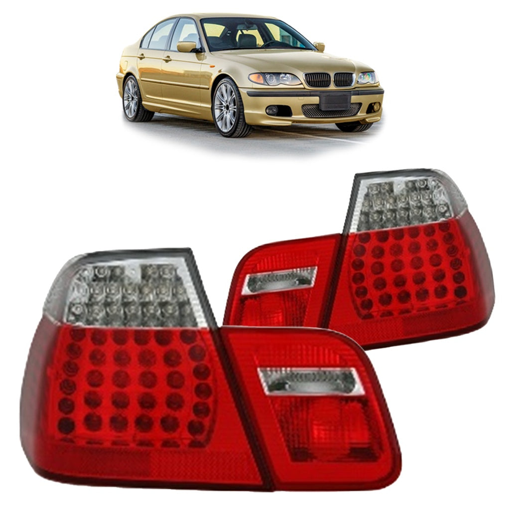 Heckleuchten LED Rot Klar passend für BMW 3er (E46) Limousine Facelift 2001-2005