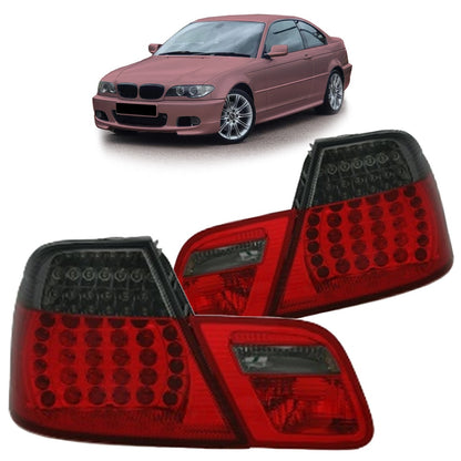 Heckleuchten LED Rot Smoke passend für BMW 3er (E46) Coupe Facelift 2003-2006