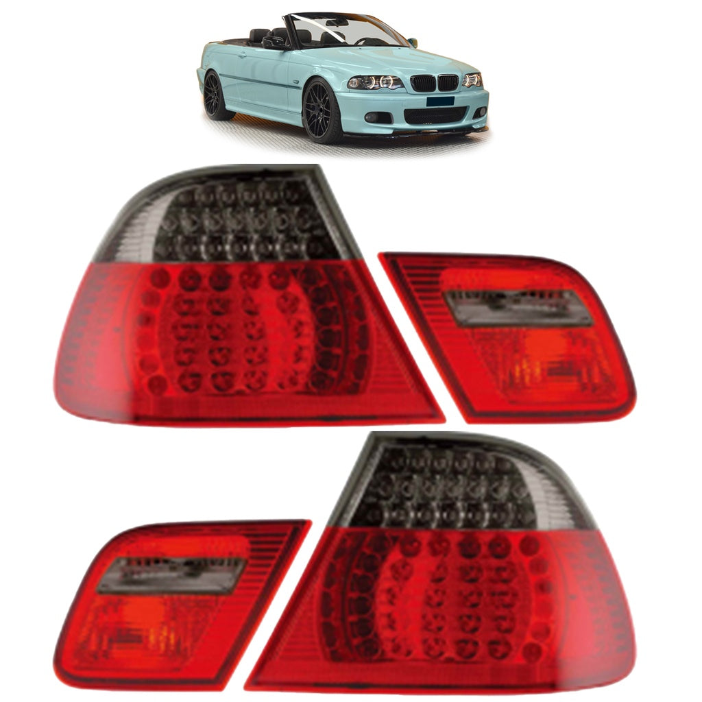 Heckleuchten LED Rot Smoke passend für BMW 3er (E46) Cabrio Vor-Facelift 1999-2003