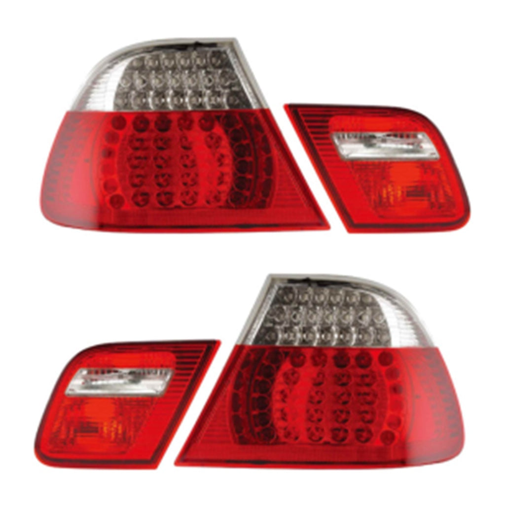 Heckleuchten LED Rot Klar passend für BMW 3er (E46) Cabrio Vor-Facelift 1999-2003