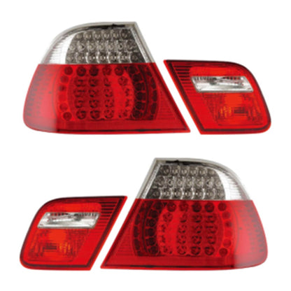Heckleuchten LED Rot Klar passend für BMW 3er (E46) Cabrio Vor-Facelift 1999-2003