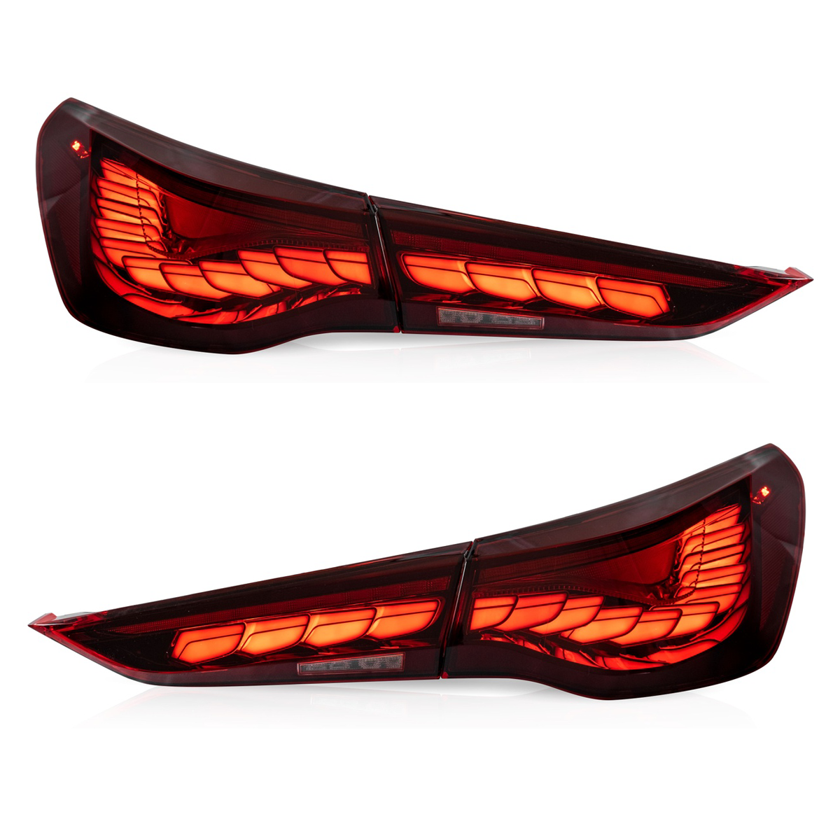 Dynamische LED Rote Rücklichter passend für BMW 4 G22 G23 G26 G82 G83 2020-