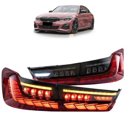 Heckleuchten Dynamisch LED Rot Smoke passend für BMW 3er (G20) Limousine 2019-2022