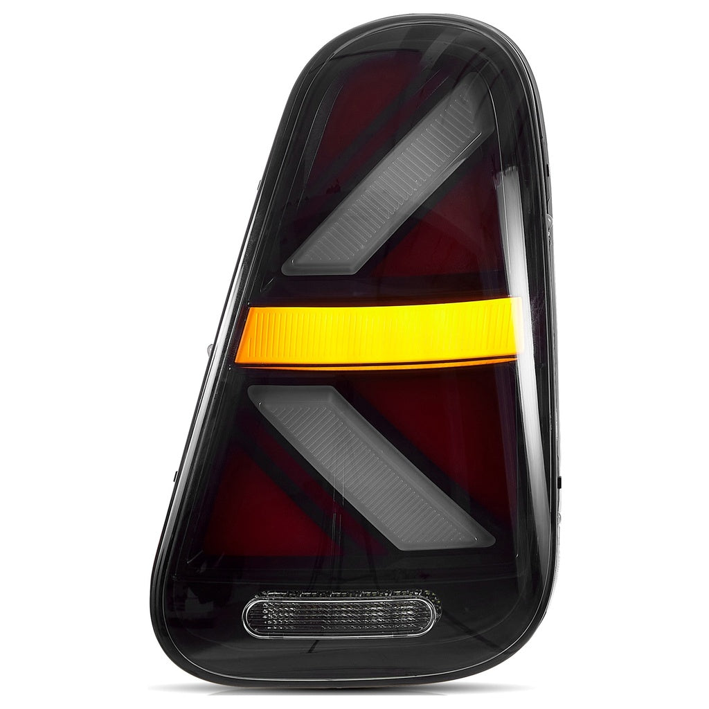Heckleuchten LED Klar passend für MINI (R50, R52, R53) Schrägheck Cabrio 2001-2006 Union Jack Stil