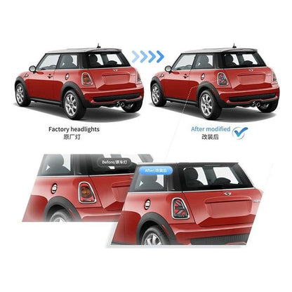 Heckleuchten LED Klar passend für MINI (R56) Schrägheck, (R58) Coupe, (R57) Cabrio, (R59) Roadster 2007-2014