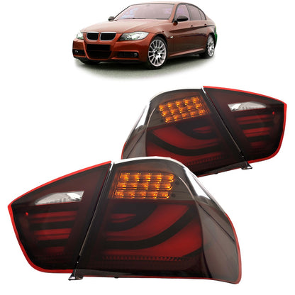 LED Leiste Rot Rauch Rücklichter passend für BMW 3er E90 Limousine 2005-2008