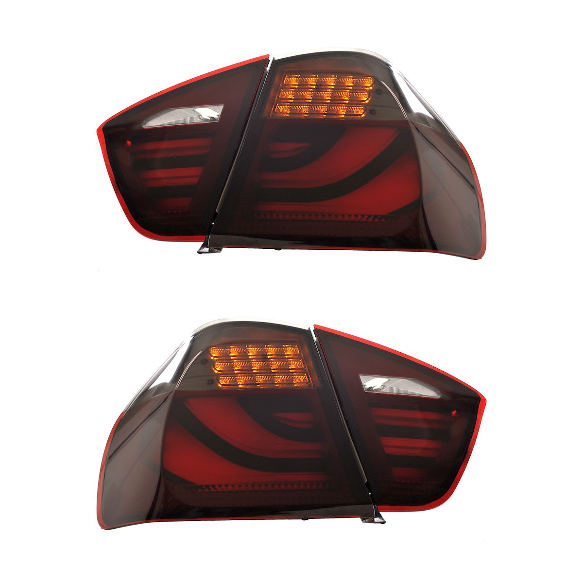 LED Leiste Rot Rauch Rücklichter passend für BMW 3er E90 Limousine 2005-2008