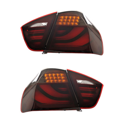 LED Leiste Rot Rauch Rücklichter passend für BMW 3er E90 Limousine 2005-2008